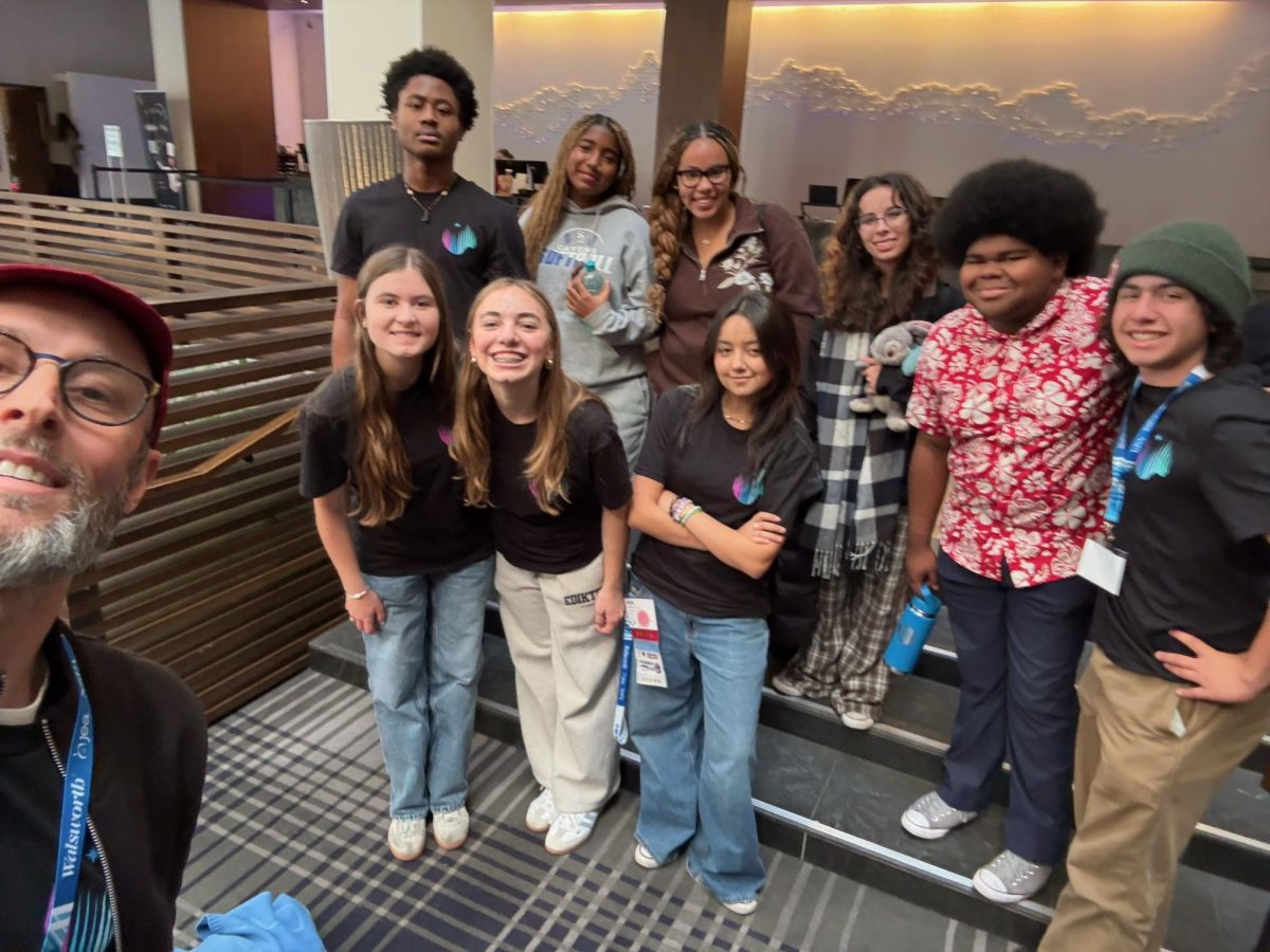 San Diego highs journalism team at The Hyatt Hotel.